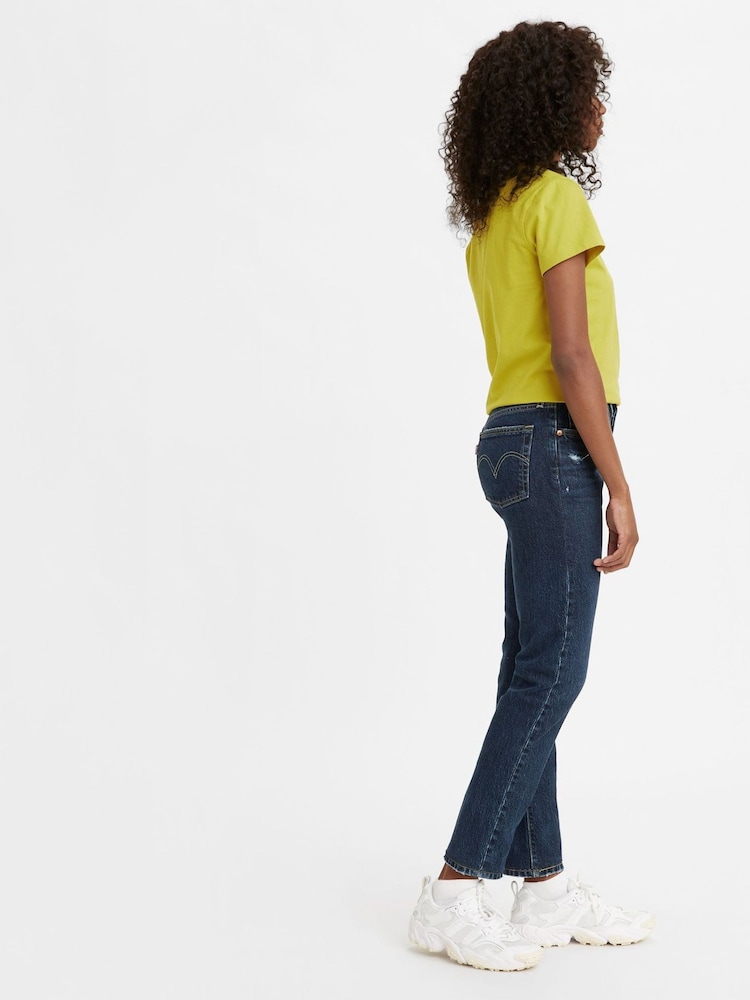 Levi's® Salsa T3 Authentic Navy Blue Denim 501® Youth Skinny Jeans - Image 3 of 4