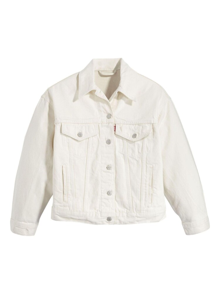 Levi's® White Baggy Trucker Denim Jacket - Image 6 of 6
