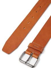 BOSS Brown Leather Belt - Image 4 of 6