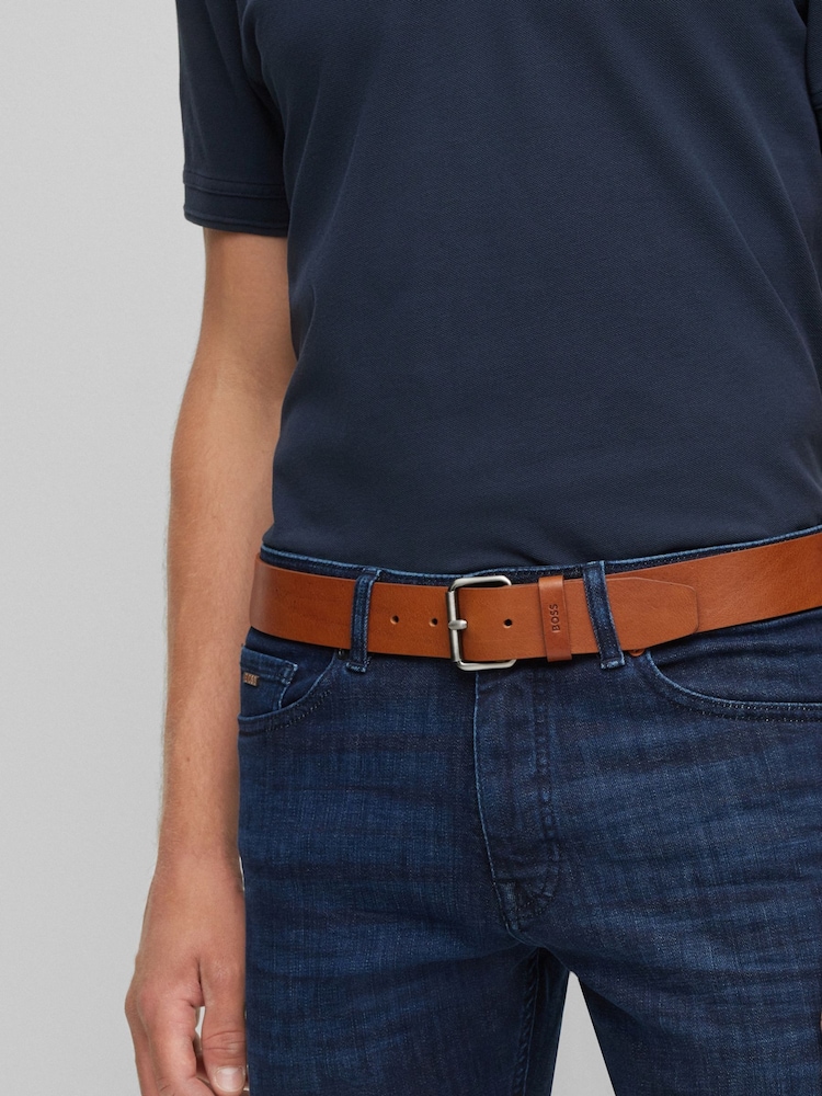 BOSS Brown Leather Belt - Image 6 of 6
