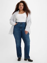 Levi's® Blue Wave Dark Plus 721™ Curve High Rise Skinny Jeans - Image 1 of 5