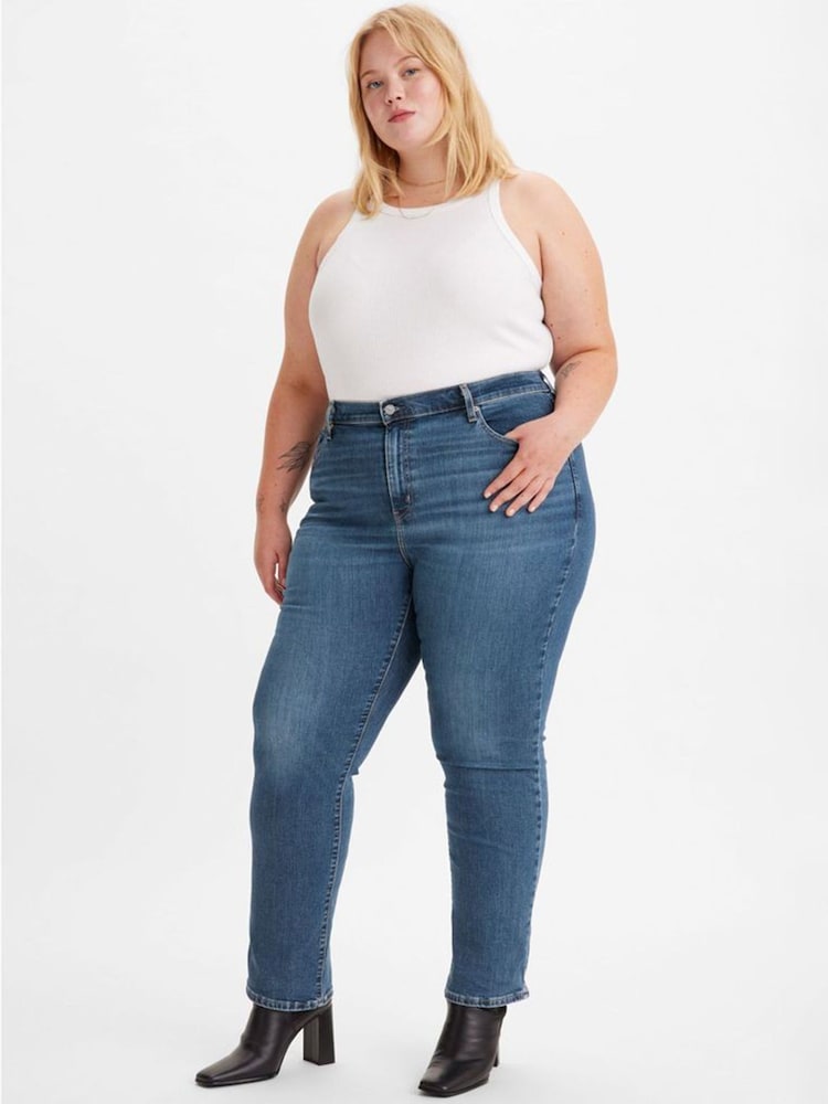 Levi's® Blue Wave Mid Plus 721™ Curve High Rise Skinny Jeans - Image 1 of 4