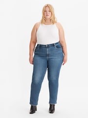 Levi's® Blue Wave Mid Plus 721™ Curve High Rise Skinny Jeans - Image 3 of 4