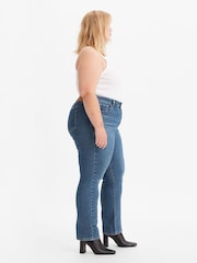 Levi's® Blue Wave Mid Plus 721™ Curve High Rise Skinny Jeans - Image 4 of 4