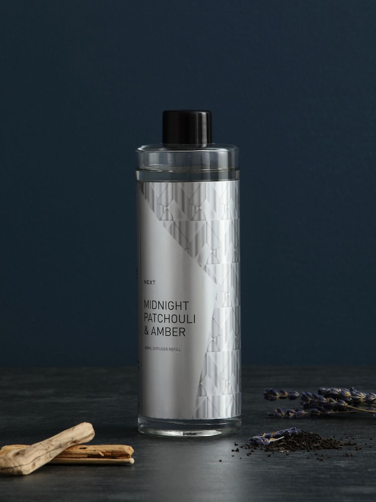 Midnight Patchouli & Amber 400ml Refill Diffuser Refill Set - Image 1 of 4