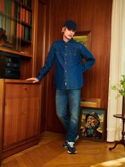 Levi's® Z6932 Medium Indigo Worn In Mid Blue 501® Original Jeans - Image 1 of 5