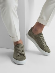 Reiss Sage Finley Lace Up Leather Trainers - Image 2 of 6