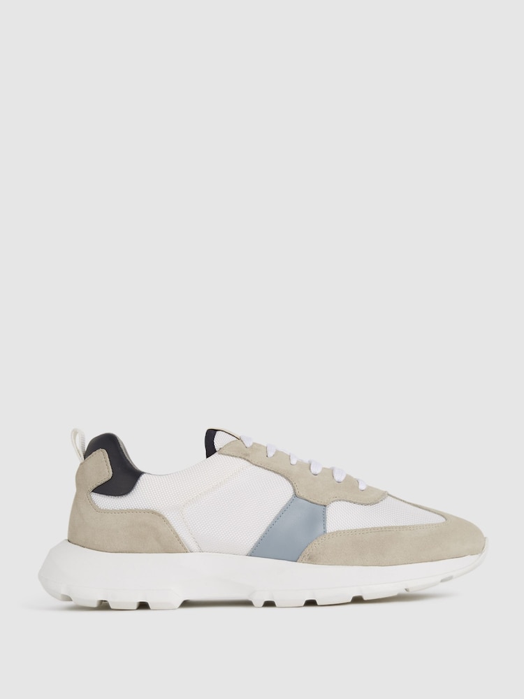 Reiss White Evo Lite Running Trainers - Image 1 of 6