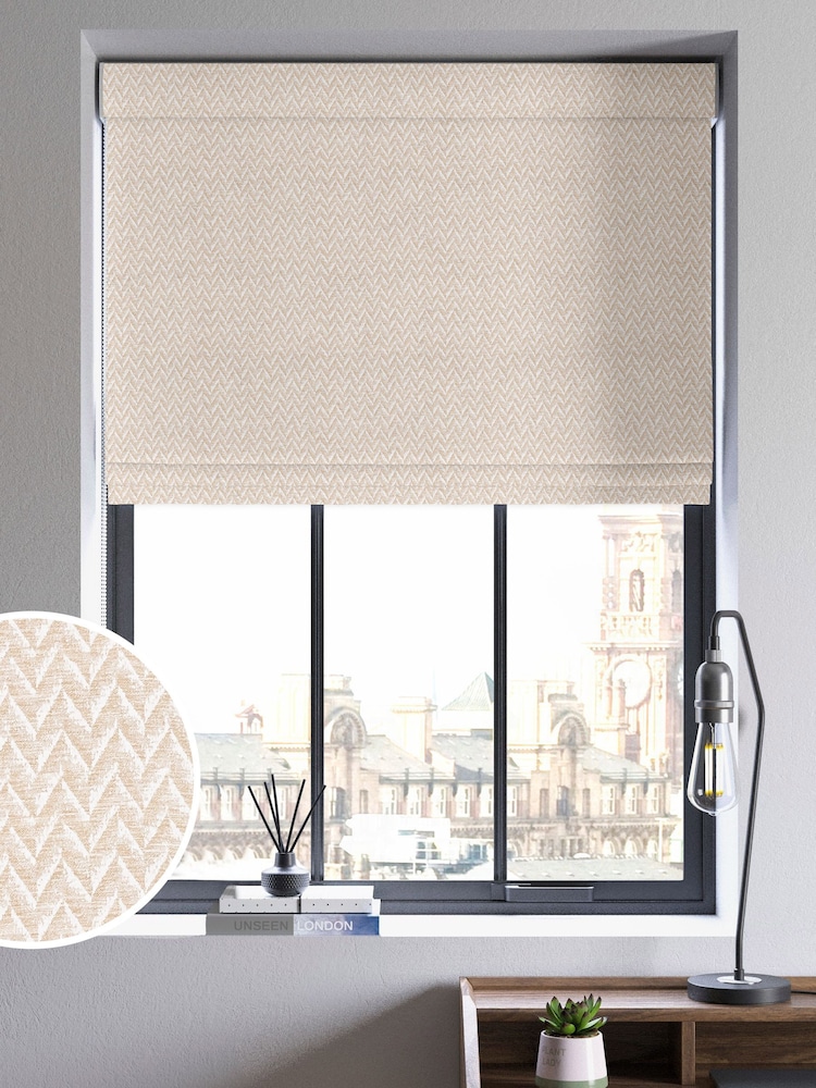 Cream Ziggy Made To Measure Roman Blind - Image 1 of 6