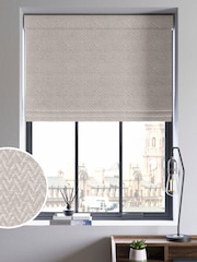 Silver Ziggy Made To Measure Roman Blind - Image 1 of 6