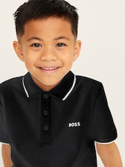 BOSS Black 100% Cotton Short Sleeved Logo Polo Shirt - Image 1 of 4