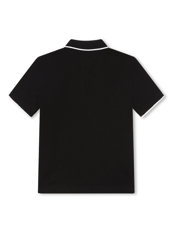 BOSS Black 100% Cotton Short Sleeved Logo Polo Shirt - Image 3 of 4
