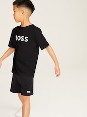 Negro - Camiseta de manga corta con el logotipo de BOSS - Imagen 1 de 3
