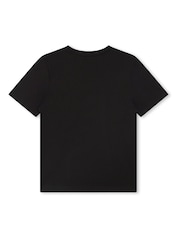 Negro - Camiseta de manga corta con el logotipo de BOSS - Imagen 3 de 3
