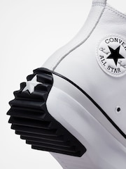 Converse White Run Star Hike Leather Trainers - Image 6 of 6
