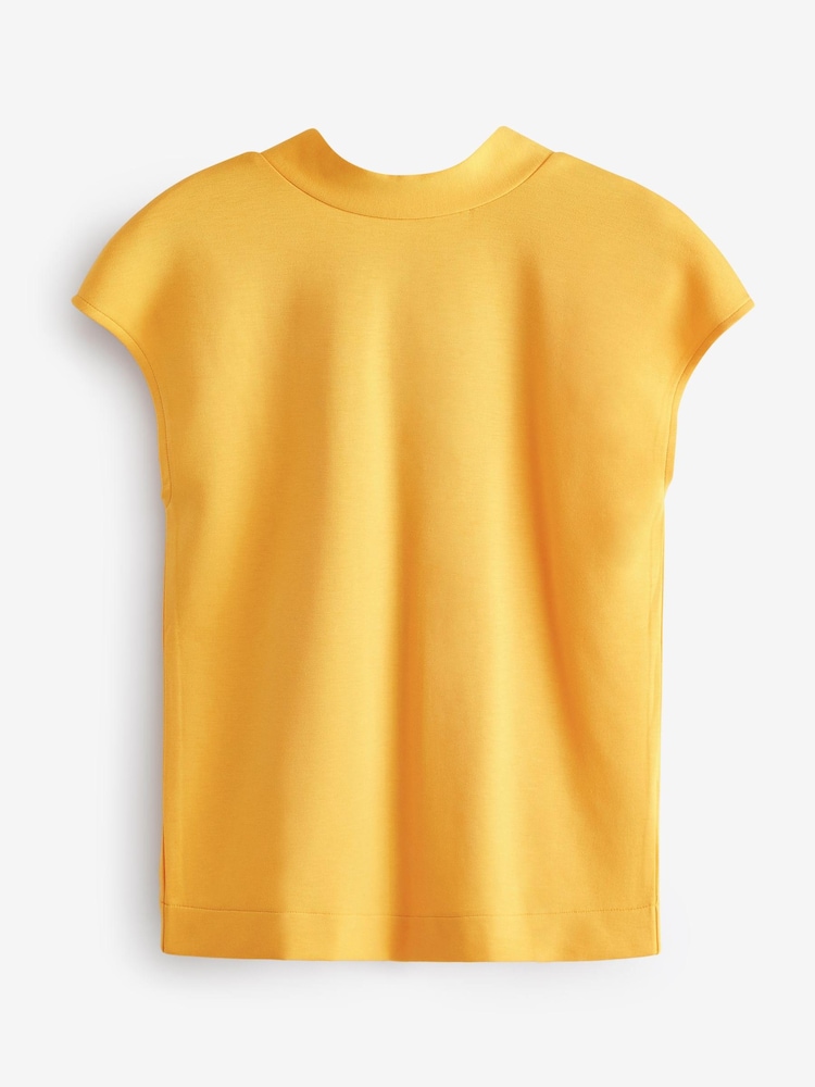 Ochre Yellow Tie Back T-Shirt - Image 5 of 5 Ochre Yellow Tie Back T-Shirt - Image 5 of 5
