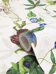 Papel pintado con estampado botánico digital Figaro de Riva Paoletti - Imagen 3 de 4