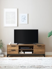 Dark Bronx Oak Effect TV Unit - Image 1 of 8