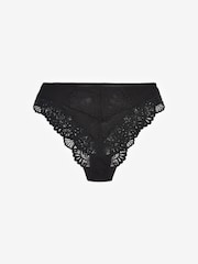Black Lace High Waist High Leg Knickers - Image 6 of 6