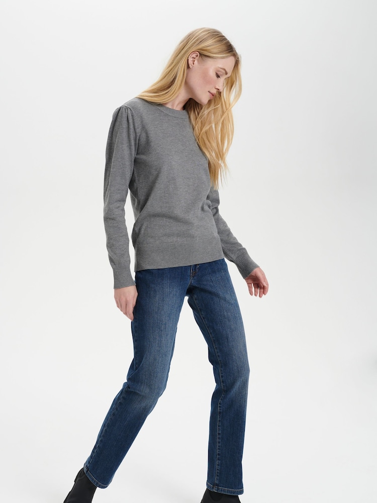 Saint Tropez Grey Mila Pullover - Image 1 of 6 Saint Tropez Grey Mila Pullover - Image 1 of 6