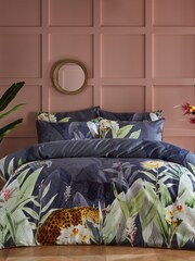 Riva Paoletti Multicolour Artemis Tropical Reversible 100% Cotton Duvet Cover And Pillowcase Set - Image 1 of 5