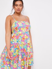 Figleaves Figleaves Miami Black Tie Back Beach Dress - Image 1 of 4