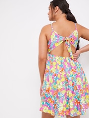 Figleaves Figleaves Miami Black Tie Back Beach Dress - Image 2 of 4