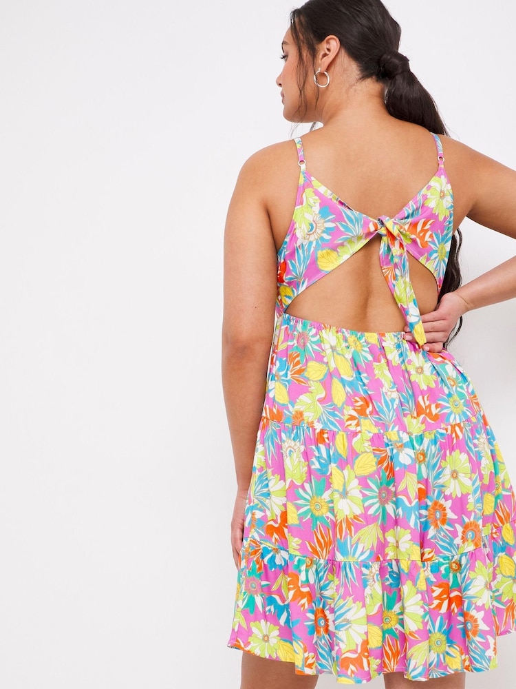 Figleaves Figleaves Miami Black Tie Back Beach Dress - Image 2 of 4