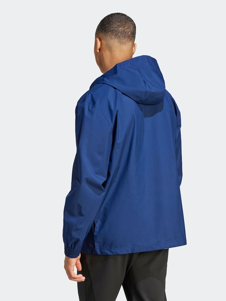 adidas Navy Entrada All-Weather Jacket - Image 2 of 7