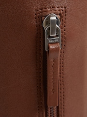 Reiss Tan Carina Knee High Leather Boots - Image 3 of 5