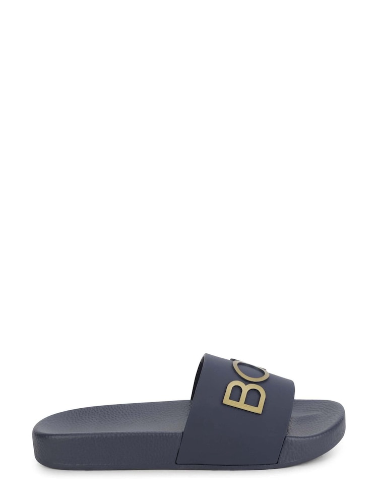 BOSS Gold Capsule Logo Sliders - Image 1 of 6