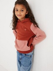 FatFace Orange Mountain Colourblock Hoodie - Image 1 of 5