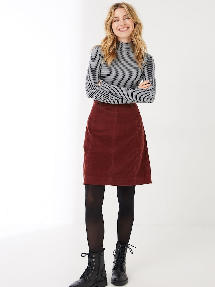 FatFace Red Ella Cord Skirt - Image 1 of 4