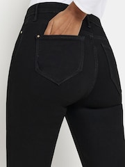 River Island Black Skinny Mid Rise Molly 100% Cotton Jeans - Image 4 of 6