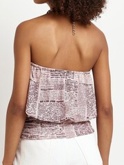 River Island Brown Chain Halter Top - Image 2 of 4