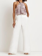 River Island Brown Chain Halter Top - Image 3 of 4