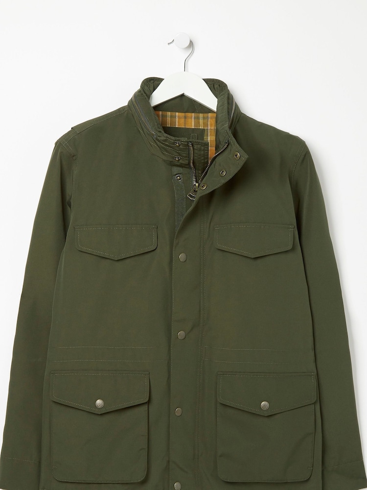 FatFace Green M65 Waterproof Jacket - Image 4 of 4