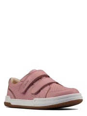Clarks Pink Kids Multi Fit Fawn Trainers - Image 3 of 7
