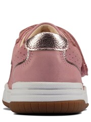 Clarks Pink Kids Multi Fit Fawn Trainers - Image 4 of 7