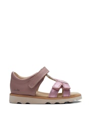 Clarks Pink Multi Fit Toddler Sandals - Image 1 of 7
