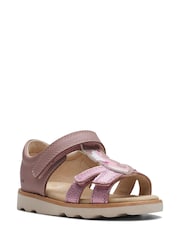 Clarks Pink Multi Fit Toddler Sandals - Image 3 of 7