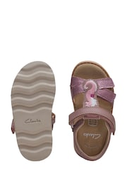 Clarks Pink Multi Fit Toddler Sandals - Image 7 of 7