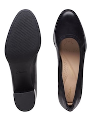 Clarks Black Leather Court Shoes - Image 6 of 6