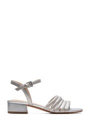 Clarks Silver Metallic Seren25 Part Sandals - Image 1 of 7