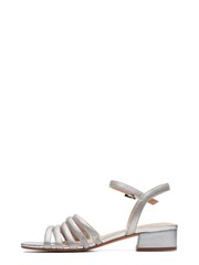Clarks Silver Metallic Seren25 Part Sandals - Image 2 of 7