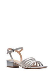 Clarks Silver Metallic Seren25 Part Sandals - Image 3 of 7