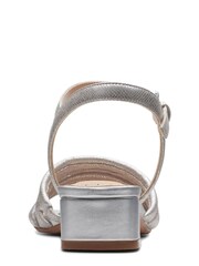 Clarks Silver Metallic Seren25 Part Sandals - Image 6 of 7