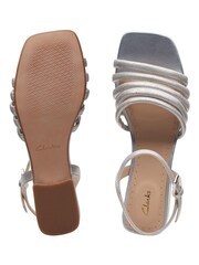 Clarks Silver Metallic Seren25 Part Sandals - Image 7 of 7