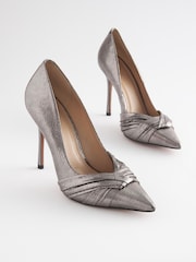 Pewter Signature Forever Comfort® Twist Court Shoes - Image 1 of 4