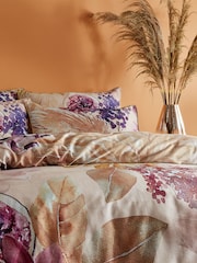Riva Paoletti Pink Saffa Floral Reversible 100% Cotton Duvet Cover and Pillowcase Set - Image 1 of 4